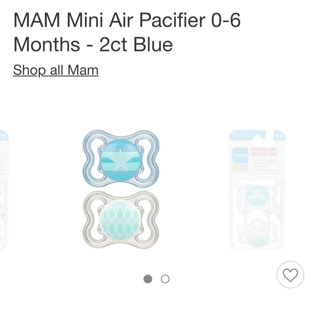 🚫 SOLD 🚫 MAM Pacifier - Picture 1 of 2